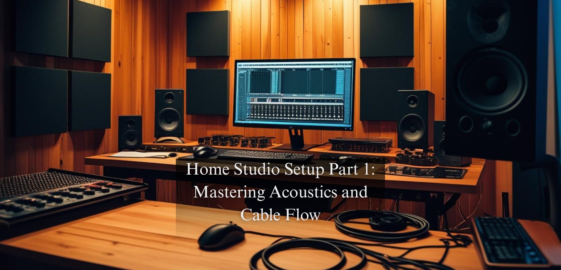 Home Studio Setup Part 1: Mastering Acoustics and Cable Flow